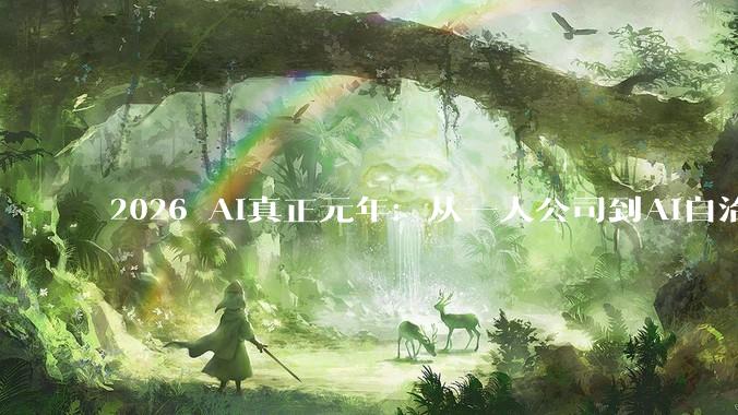 2026 AI真正元年：从一人公司到AI自治社交_SaaS_Agent_行业